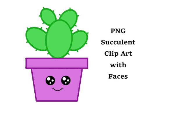 Bringing Life to Digital Designs with PNG Succulent Clip Art with Faces