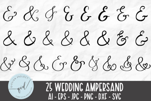 Decorative Wedding Ampersand for DIY Creators