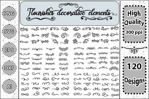 Elevating Digital Design: How Flourishes Decorative Elements Svg Set 2 Reshapes Creative Workflows