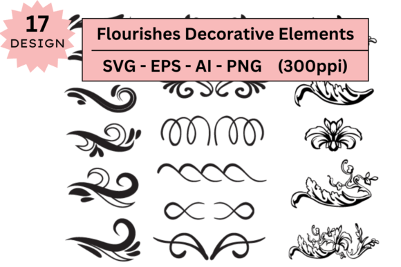 Elevating Digital Design: The Strategic Value of the Flourishes Decorative Elements Bundle