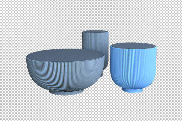 Gray and Blue Table 3d Rendering: Elevating Your Visual Projects with Modern Design