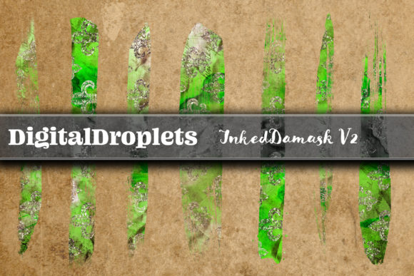 Inked Damask Vol. 2 400 Brush Strokes: Elevating Digital Design with Authentic Texture
