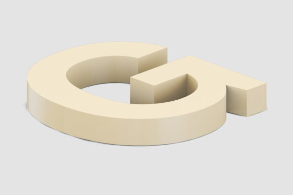 Letter G: High-Resolution Design Element for Creative Projects