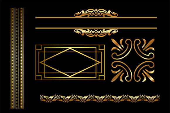 Luxury Floral Elements: Elevating Your Brand with Golden Elegance