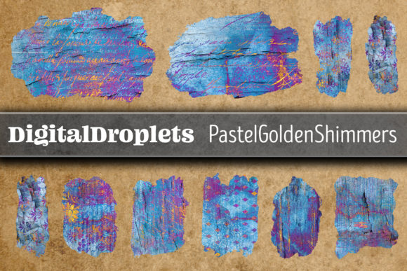 PastelGoldenShimmers Brush Strokes V2: A Practical Review of the 40-Piece Digital Asset Collection