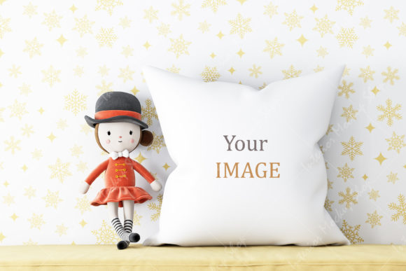Pillow Mockup Kids JPG - 916 for Visual Design