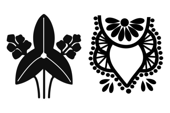 Sketches of Flowers, Plants, Floral Set