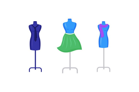 Transforming Digital Fashion with the Mannequins with Garment Flat Color Set