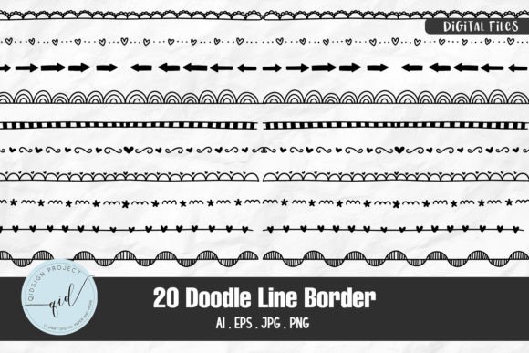 Unlocking Creativity with 20 Doodle Line Border and Decorative Elements