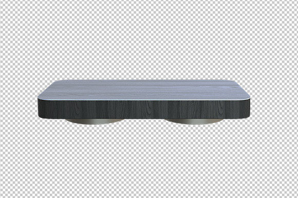 Wooden Table Isolated Digital Asset